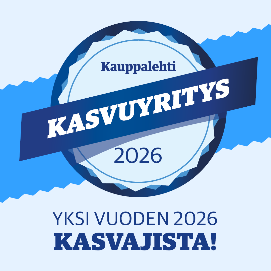 Kauppalehti Kasvuyritys 2026 - Yksi vuoden 2026 kasvajista